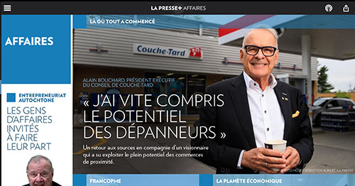 Le roi des dépanneurs : Alain Bouchard, fondateur de la chaîne Couche-Tard, le plus grand regroupement de dépanneurs au monde.